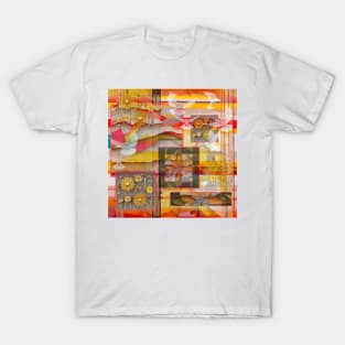 Flowers and Flight Digital Collage T-Shirt